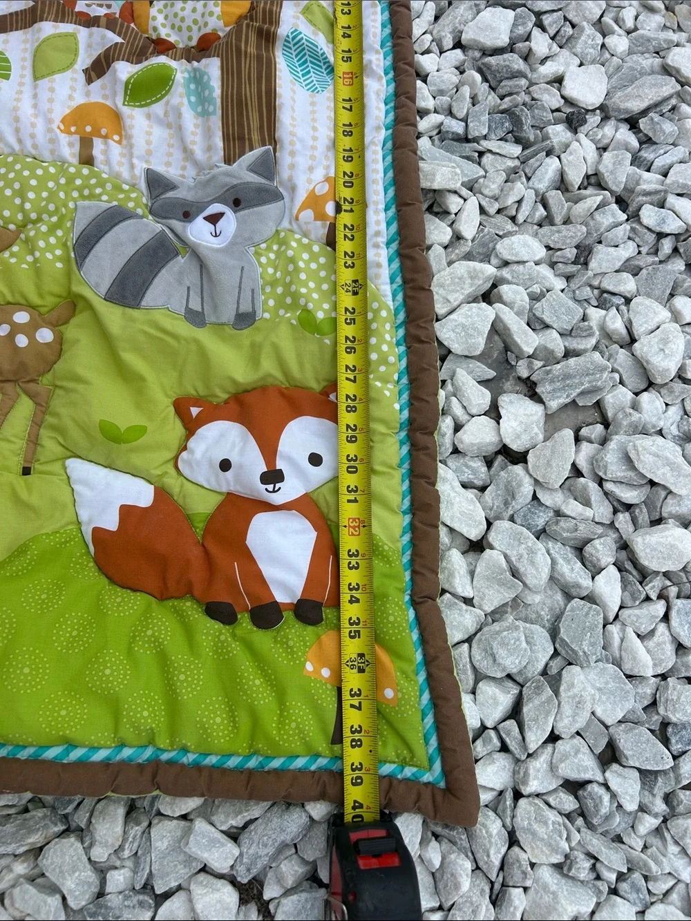 Children's Woodland Animals Quilted Play Mat